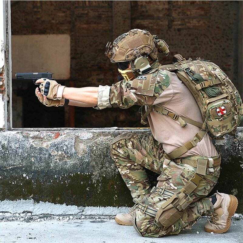 Rodillera táctica G2G3 para Airsoft, uniforme militar, trajes de combate táctico, equipo de airsoft