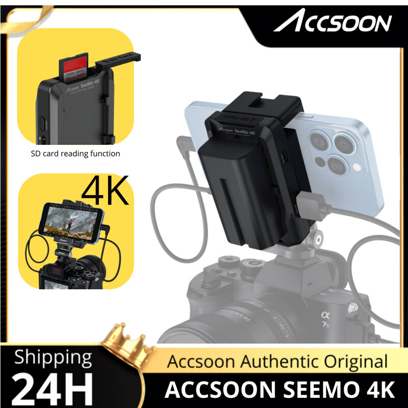 Accsoon Seemo 4K kit extensor HDMI Video en dispositivos iOS Tarjeta de captura de video para monitoreo/grabación/transmisión