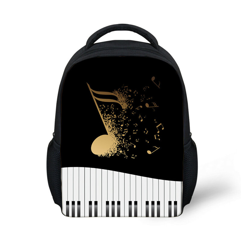 Музыкальные заметки с рисунком пианино клавиатуры для подростков девочек мальчиков дошкольные школьные сумки детский сад детский рюкзак мини сумки через плечо