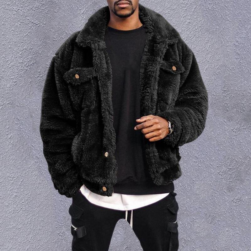Men Jacket Fantastic Hip-hop Style Winter Coat Simple Winter Coat  Leisure Men Coat for Daily Wear
