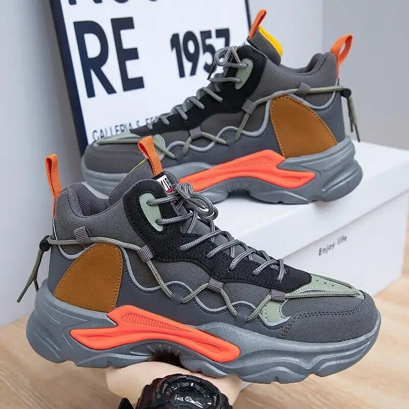 Autunno Mesh Shoes uomo 2023 nuove scarpe sportive da lavoro traspiranti scarpe Casual alla moda scarpe di stoffa con fondo morbido
