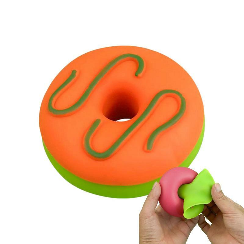 Squeeze Toys Cute Donut Sensory Fidget Rebound Toy Funny Christmas Gift Cute Soft Pinch Toy Singular Squeeze Toys for gift kids