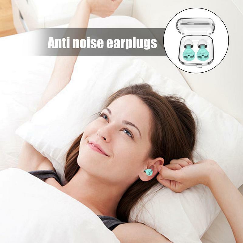 Bouchons d'oreille en silicone pour la protection auditive, conception de crâne endormi, bouchons d'oreille pour avion