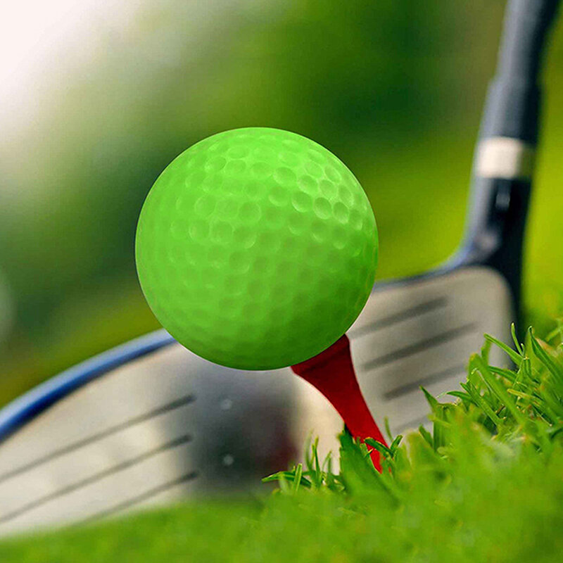 1 pz di alta qualità 42MM colorato Pu schiuma spugna morbida palla Indoor pratica palla Sport esercizio Golf spugna palline di schiuma pallina da Golf