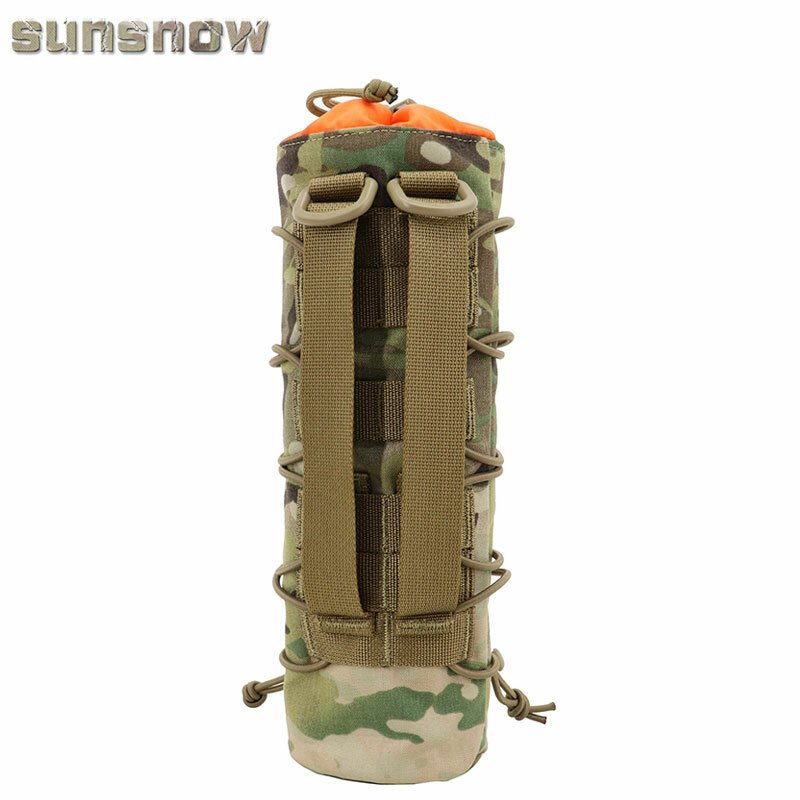 Tactical Insulated Cup Bag MOLLE System Water Cup Cover Umbrella Cover Multifunctional Long Tool Kit