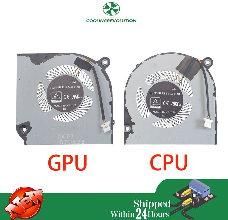 แล็ปท็อป CPU GPU Cooling Fan สำหรับ ACER Nitro 5 AN515-54 AN517-51 / Nitro 7 AN715-51 A715-74G A715-42G A715-75G
