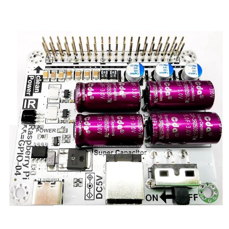 Модуль фильтра мощности, суперконденсаторная плата фильтра, мод объемный для Raspberry HIFI, расширительный модуль, прочный и простой в использовании
