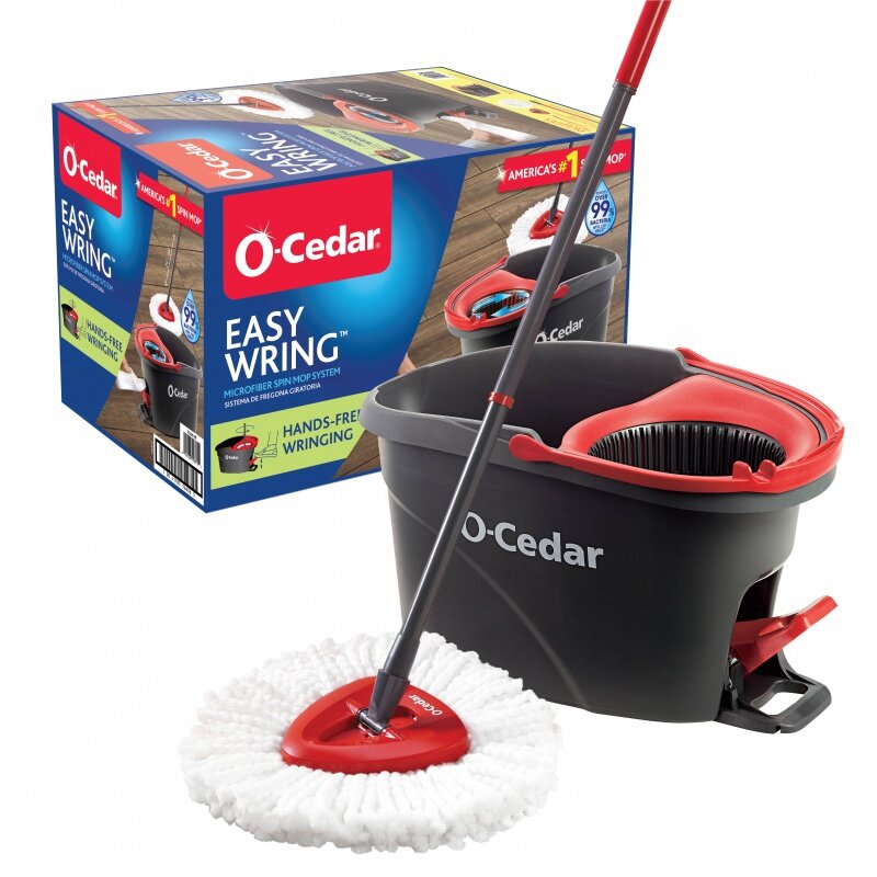 O-Cedar Easy Wring Spin Mop e Sistema Balde