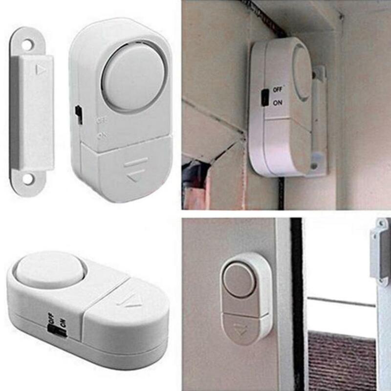 Sistem Alarm keamanan Sensor magnetik keamanan 110dB nirkabel pintu jendela rumah perangkat keamanan jendela antimaling Alarm