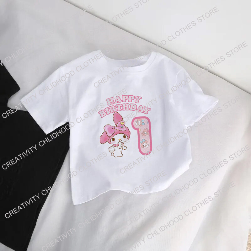 Melodys Kids T-Shirt Number 1-14 New Summer Tee Shirts Children Anime Cartoons Kawaii Casual Clothes for Boy Girl Tops Clothing