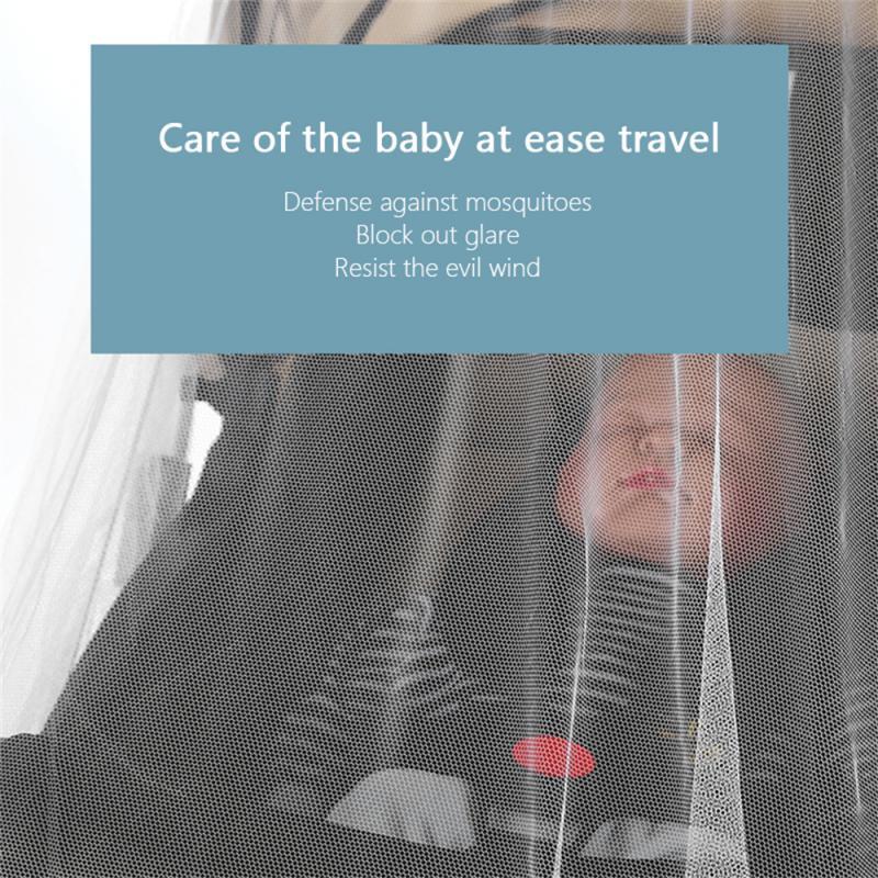 Jaring nyamuk bayi, kereta dorong bayi luar ruangan, jaring pelindung nyamuk, aman, aksesori kereta bayi