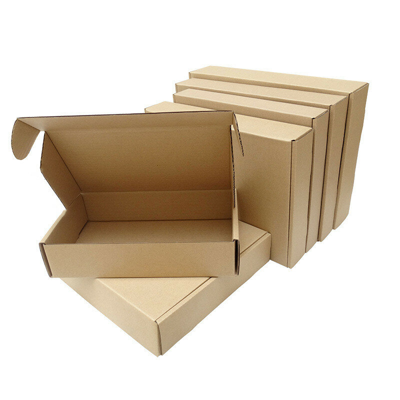 Caja pequeña de cartón para regalo, embalaje de joyería, 15 tamaños, personalizable, 5/10 unidades