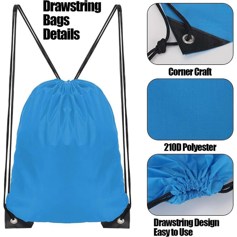 Drawstring Backpack Sack Sports Gym Bag Drawstring Bag String Bag Sackpack Casual Day Pack for Yoga Swimming Beach Tote Camping