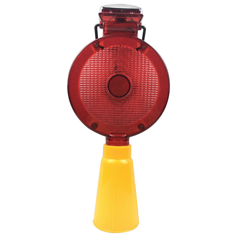 Solar Powered Traffic Warning Lights LED Solar Powered Road Cone Barrier Lights And Road Guardrail Highlighting Warnings
