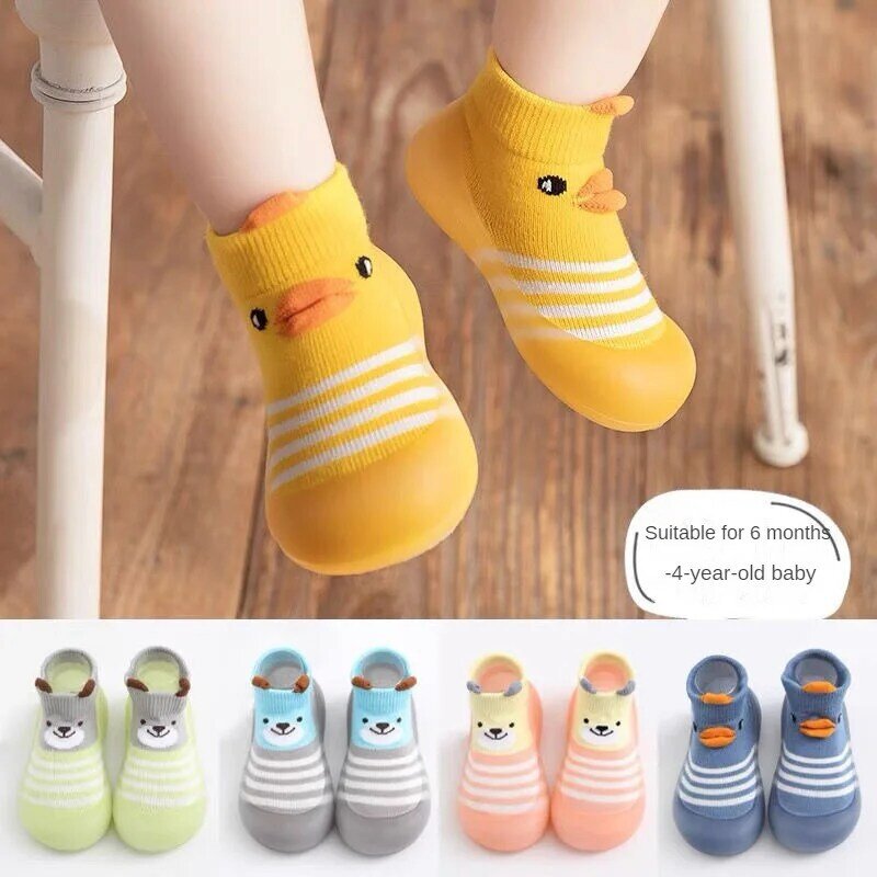 Baby Anti-Rutsch-Socken Schuhe niedlichen Cartoon Kinder Gummis ohle Kind Boden Sneaker Kleinkind Neugeborene erste Walker Schuhe für Babys 0-3y