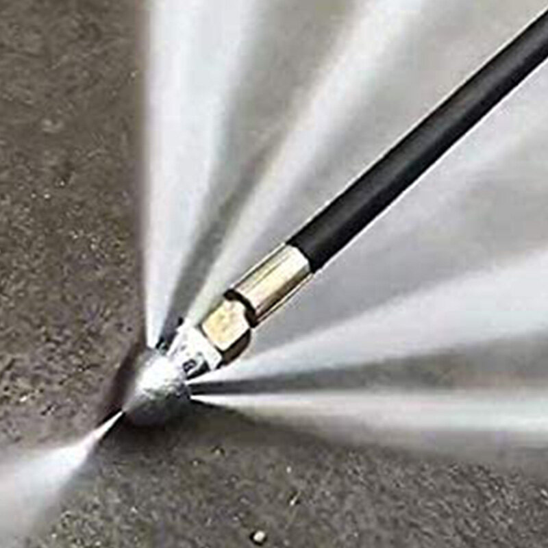 Pressure Washer Sewer Jetter Nozzle with Stainless Steel, Durable Design Sewer Jet Nozzle,1/4Inch Quickly Connector