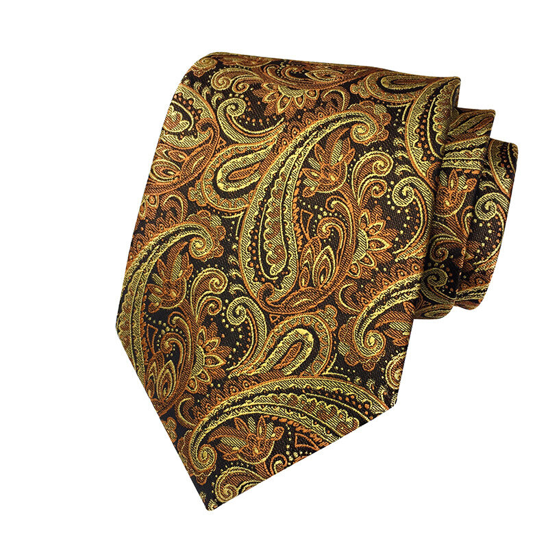 VEEKTIE Marke Mode Krawatten Für Männer 8cm Paisley Überprüft Druck Blau Rot Braun Vintage Neuheit Party Anzüge Jacquard Cravates