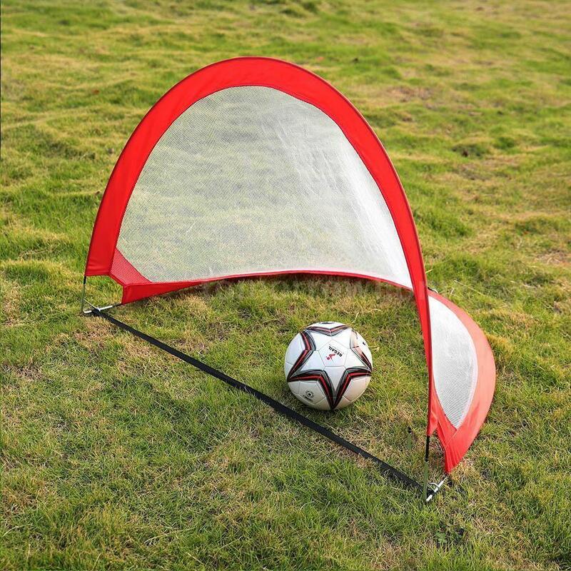 Filet de but de football pliant portable et durable pour enfant, jouet d'entraînement d'intérieur et d'extérieur, disponible en 5 couleurs
