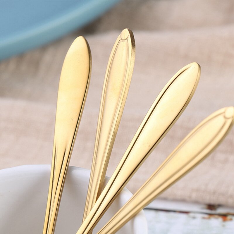 4Pcs Cute Flower Teaspoon Dessert Coffee Spoon With 3Pcs Iron Bulb Guard Lamp Cage, Ceiling Fan And Light Bulb Covers