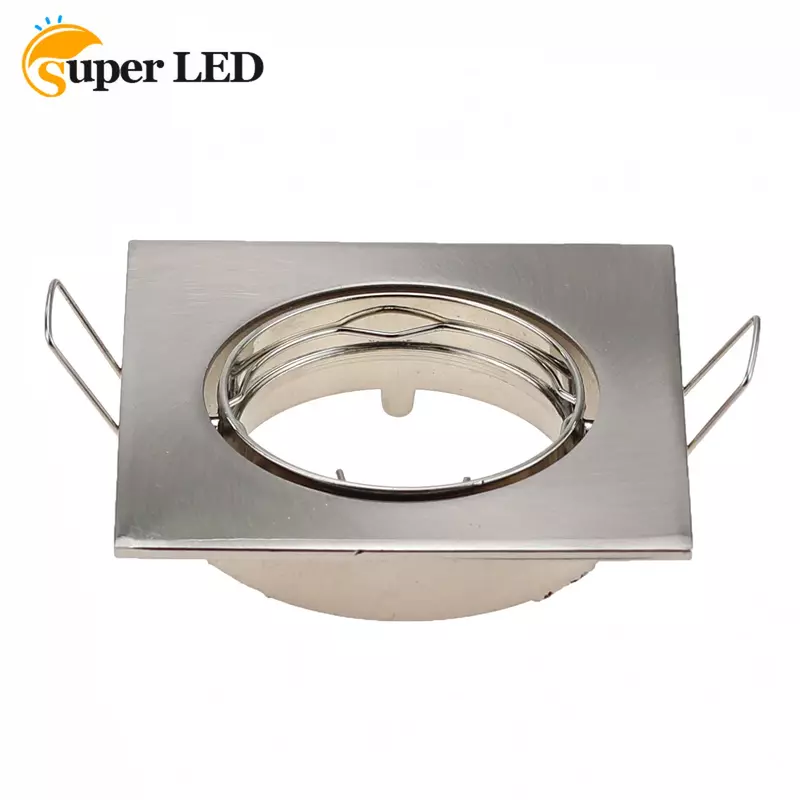 Recessed Downlights Frame Round Fixture Holders Adjustable Cutout 70mm for MR16 GU10 Bulb Holder Light