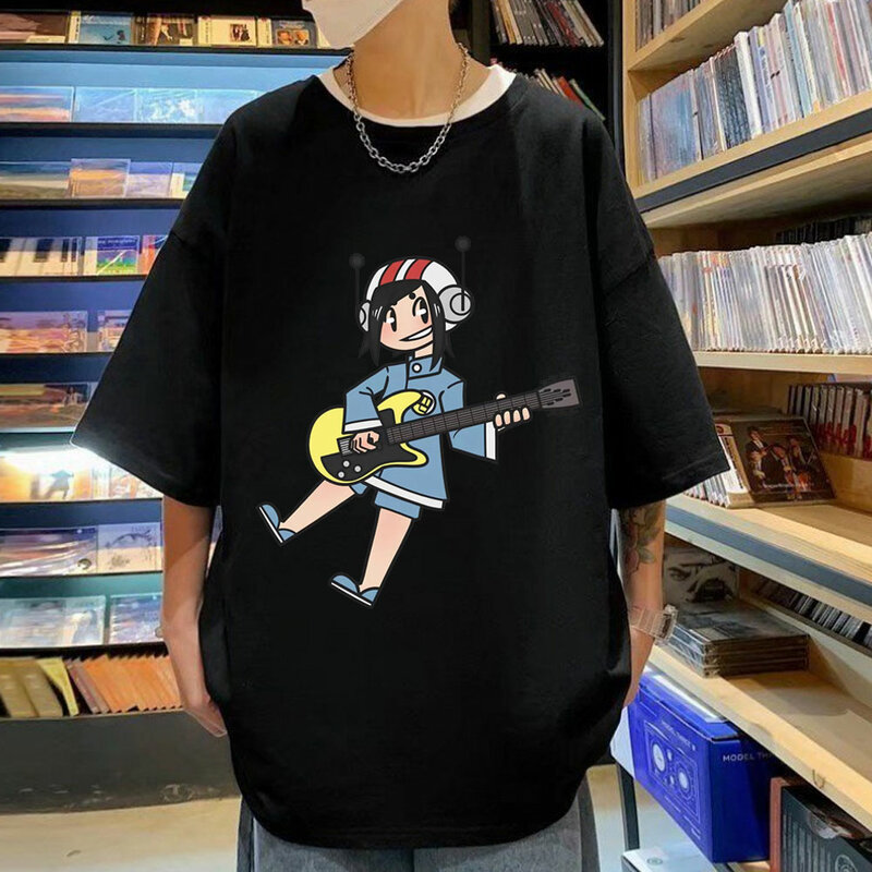 Modny zespół Gorillaz grafika T-Shirt mężczyźni kobiety wysokiej jakości czysta bawełna T-Shirt moda Hip Hop oversize T-shirty Streetwear
