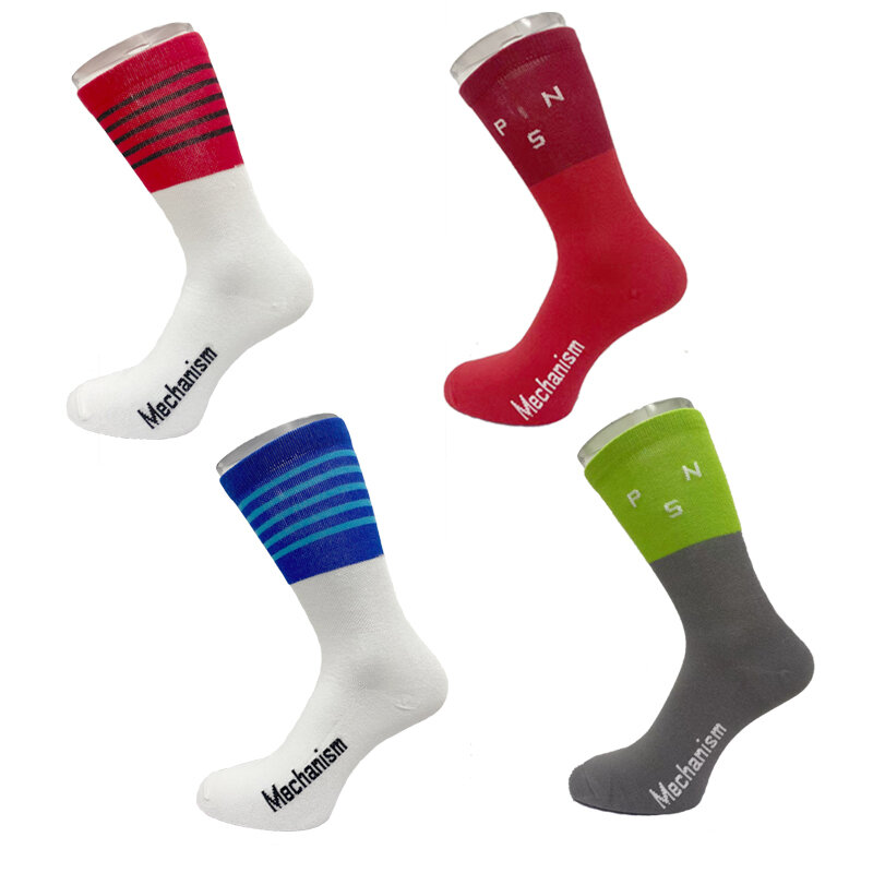 PNS Sports Racing Cycling Socks calzini sportivi di marca professionale calzini da bicicletta da strada traspiranti uomo e donna Outdoor 12 colori