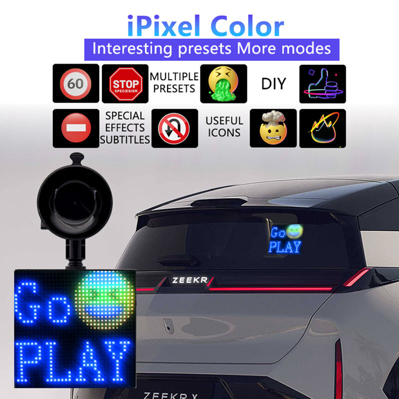 Display LED publicitário automotivo com aplicativo, controle móvel da Arábia Saudita, 32x32 pixels, atacado