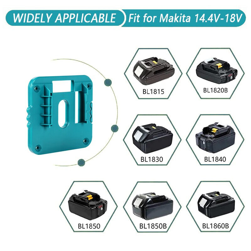 Portabatterie 1/2/5PCS per Makita 18V li-ion supporti di stoccaggio della batteria supporto Dock adatto per Makita BL1860 BL1850 BL1840 BL1830