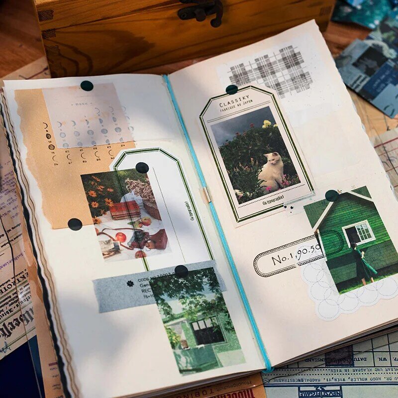 8Packs/Lot Dream Seizoen Serie Markers Fotoalbum Decoratie Papier Maskerende Washi Sticker