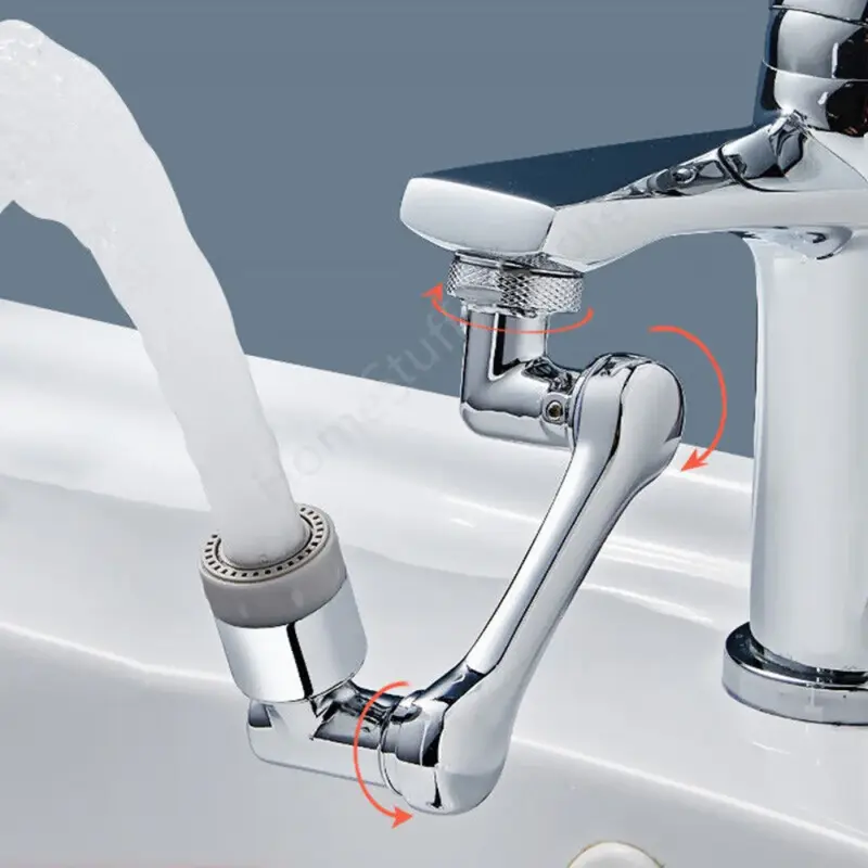 Universal hahn verlängern Adapter Sprüh kopf 1080 ° Drehung Verlängerung armaturen Mischer für Küche Bad Waschbecken Wasserhahn Düse
