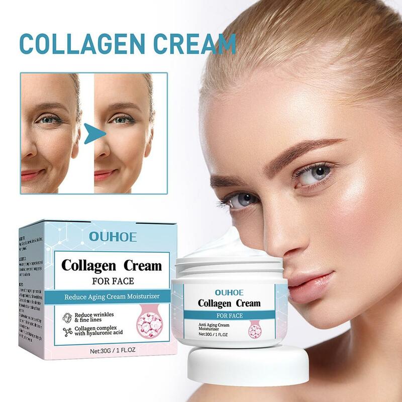 Lote de crema de colágeno para eliminación de arrugas, antienvejecimiento facial, arrugas, líneas finas, pliegues nasolabiales, líneas de expresión, tensa la piel