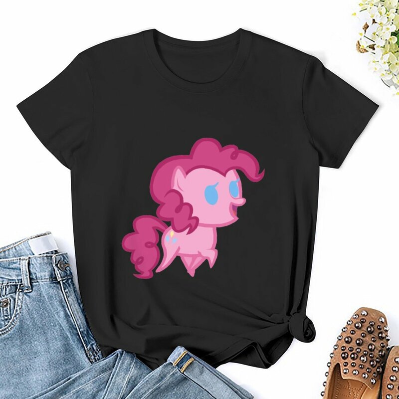 Pinkie Pie Chibi t-shirt ubrania vintage słodkie ubrania t-shirt dla kobiet