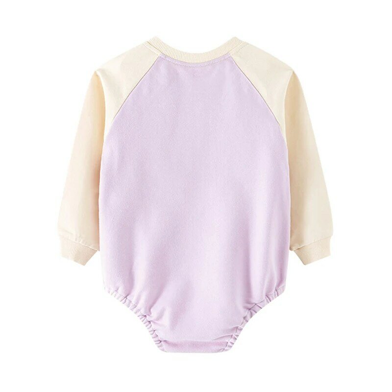 Bonito e aconchegante: bebê para meninas e meninos cartoon impresso bodysuits em algodão macio, perfeito para aventuras de primavera