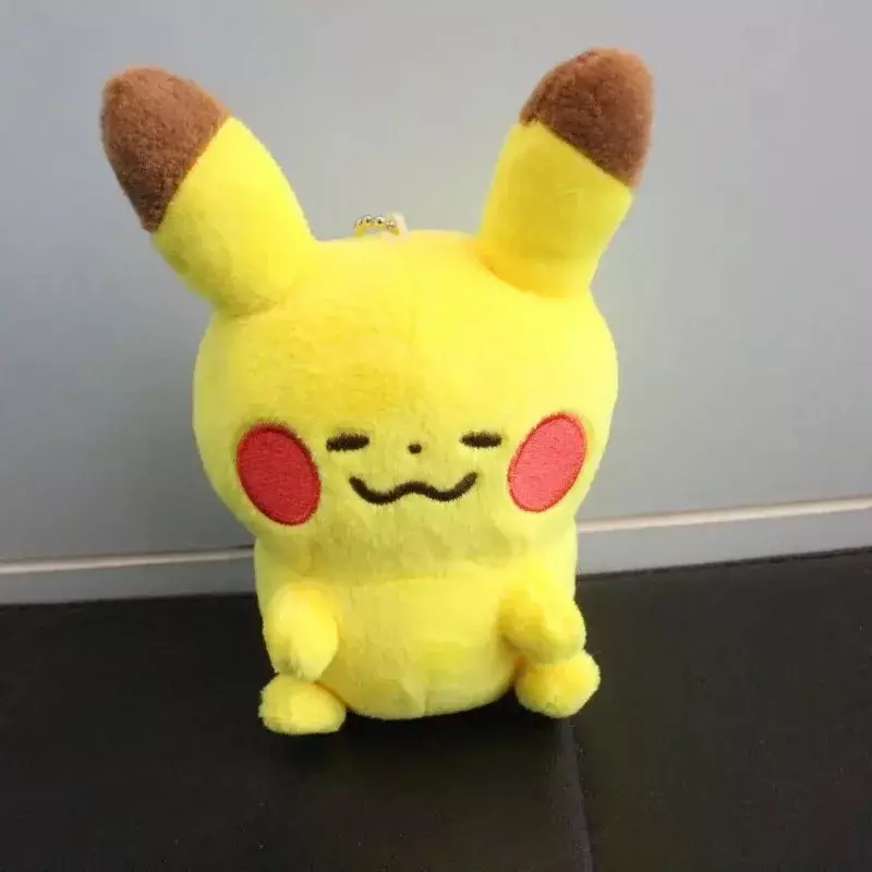 Muñeco de peluche de Pokémon para niños, muñeco de peluche de 10cm con colgante de Pikachu Charizard Mewtwo Eevee Mew Lucario Gengar, regalo de Navidad