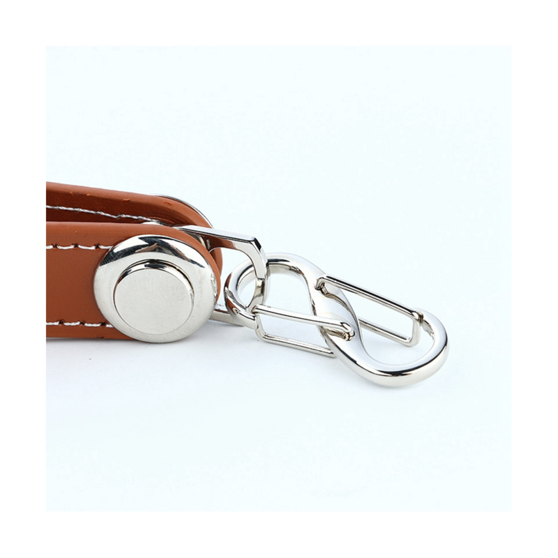 2PCS PU Leather Car Key Pouch Storage Case Wallet Holder Key Wallet Ring Housekeeper Pocket Key Organizer