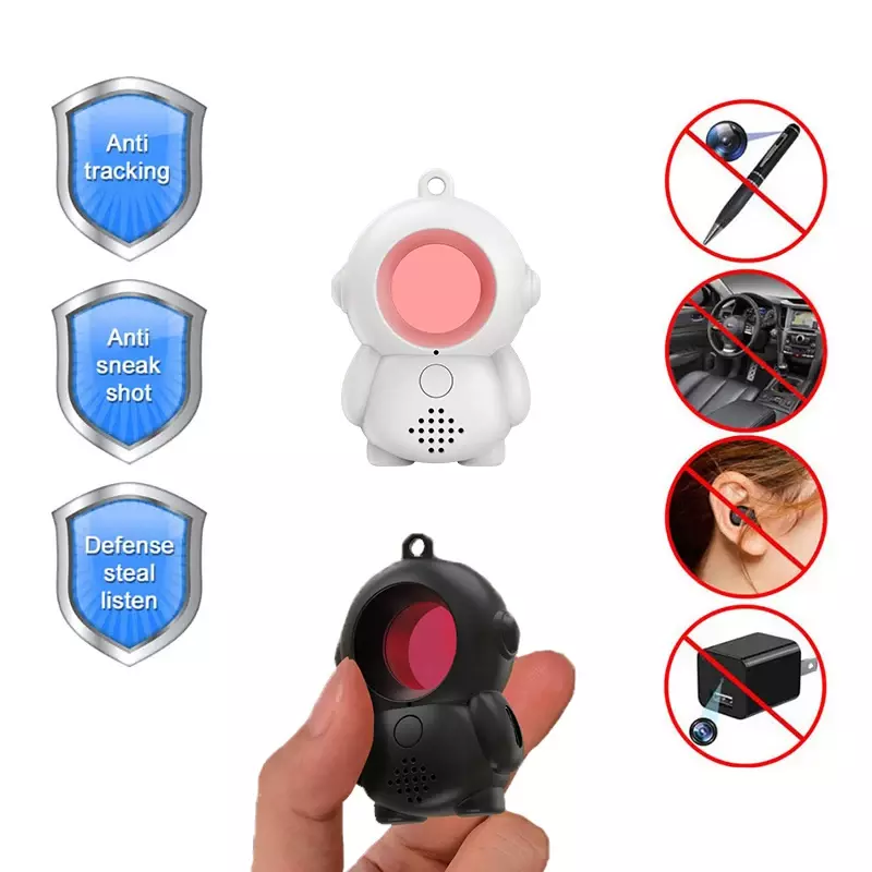 Portátil Anti Spy Camera Detector, Hidden Cam Scanner, Escutando, Mini Dispositivo de Segurança, GPS, Rádio Freqüência, RF Signal Finder