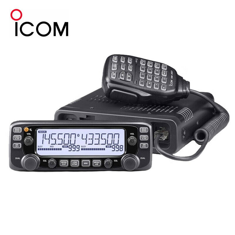 ICOM-Radio móvil IC-2730E de doble banda, transceptor FM, UHF, 400-470MHz, accesorios de intercomunicación para coche, micrófono de mano y Panel