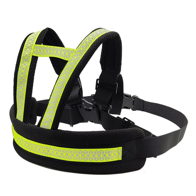 حزام أمان للدراجات النارية للأطفال قابل للتعديل وجيد التهوية مع شريط عاكس لسلامة الأطفال لحزام المقعد