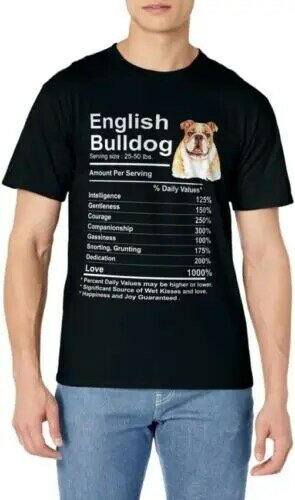 Inggris Bulldog fakta hadiah lucu Inggris Bulldog mama Hadiah kaus uniseks