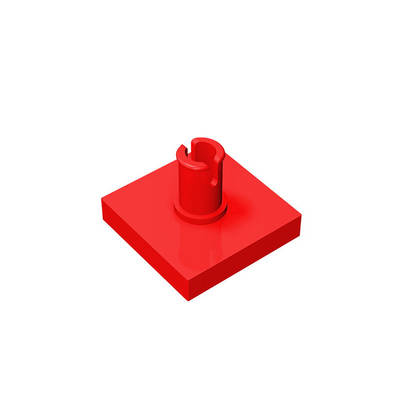 Moc parte GDS-932 telha, modificado 2x2 com pino compatível com lego 2460 brinquedos monta blocos de construção técnica