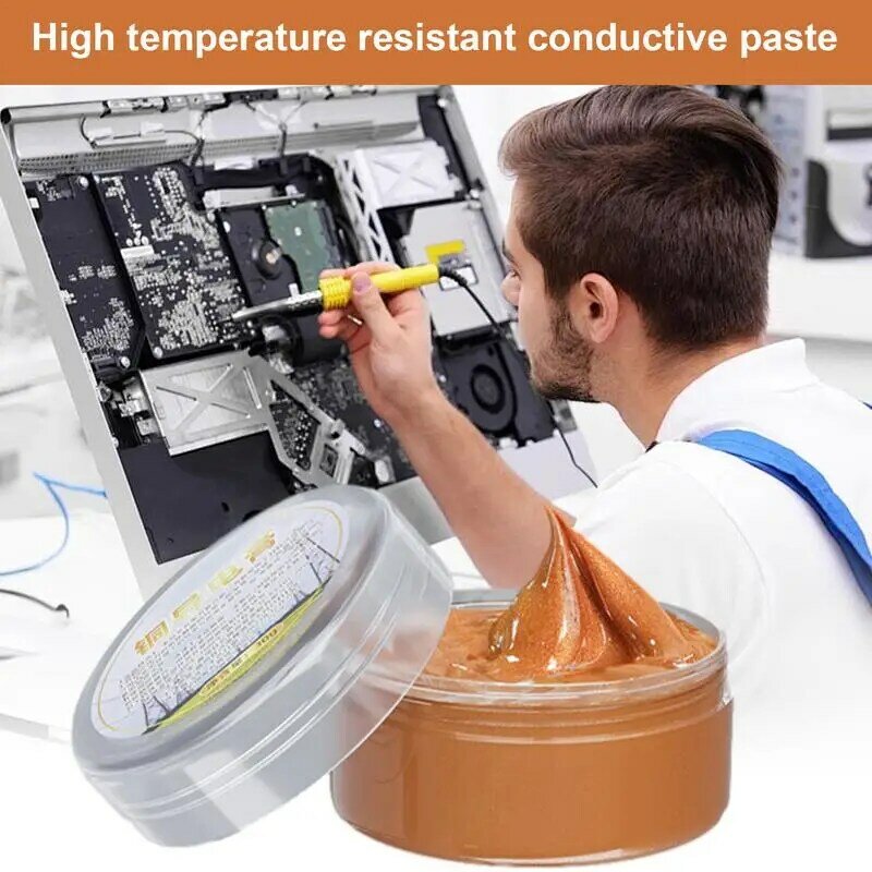 Pelumas konduktif untuk koneksi listrik 30g pasta konduktif, pelumas suhu tinggi, pelumas otomotif adhesi kuat untuk baterai