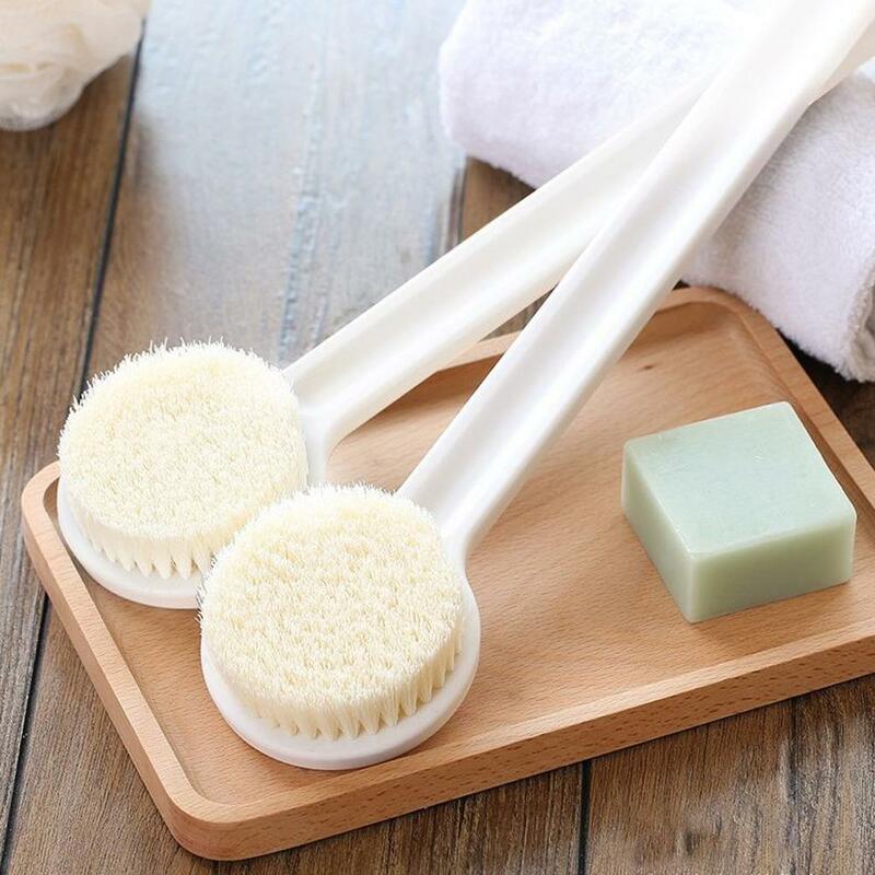 Esponja extensora de pelo largo, cepillo de baño suave para frotar la ducha, cepillo de limpieza, herramienta Exfoliante para la espalda, C5P5