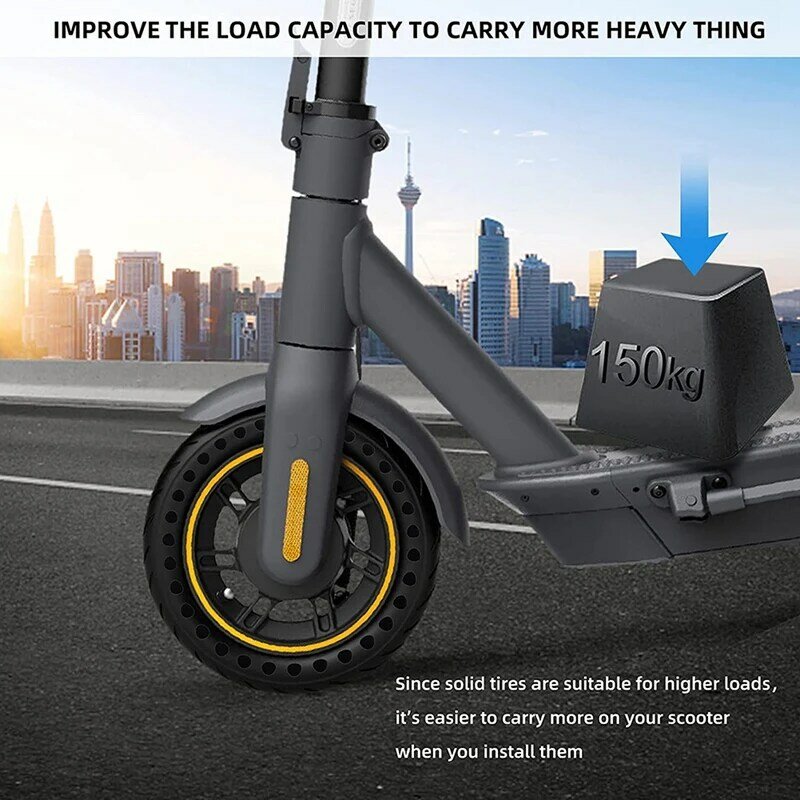 Scooter Wheels Solid Tire For Xiaomi M365 Electric Scooter Gotrax Gxl/Gotrax XR 8.5 Inches, With 3 Installation Tools