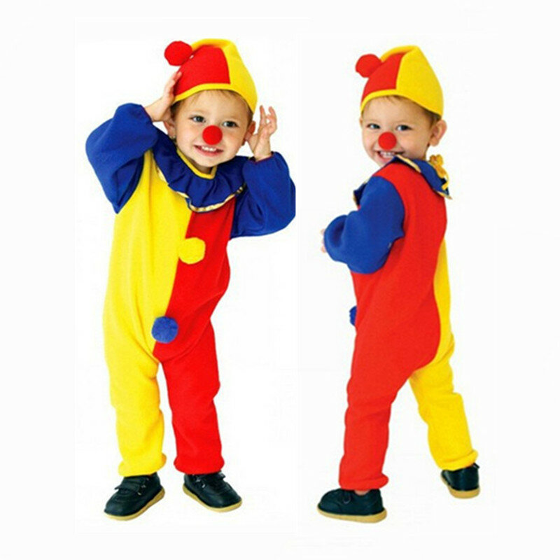 Bazzery carnaval palhaço circo cosplay trajes de halloween crianças meninos meninas do bebê aniversário carnaval festa vestido