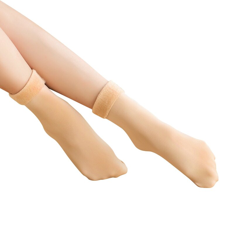 10 pares de meias femininas cor sólida orvalho tornozelo perna nua feliz inverno quente neve meias espessadas adicionar veludo diversão harajuku sox
