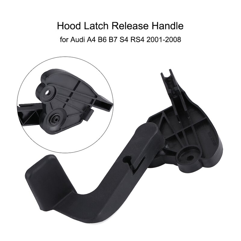 Car Hood Bonnet Release Lever Latch Handle For Audi A4 B6 B7 S4 RS4 2001-2008 8E1 823 533 B