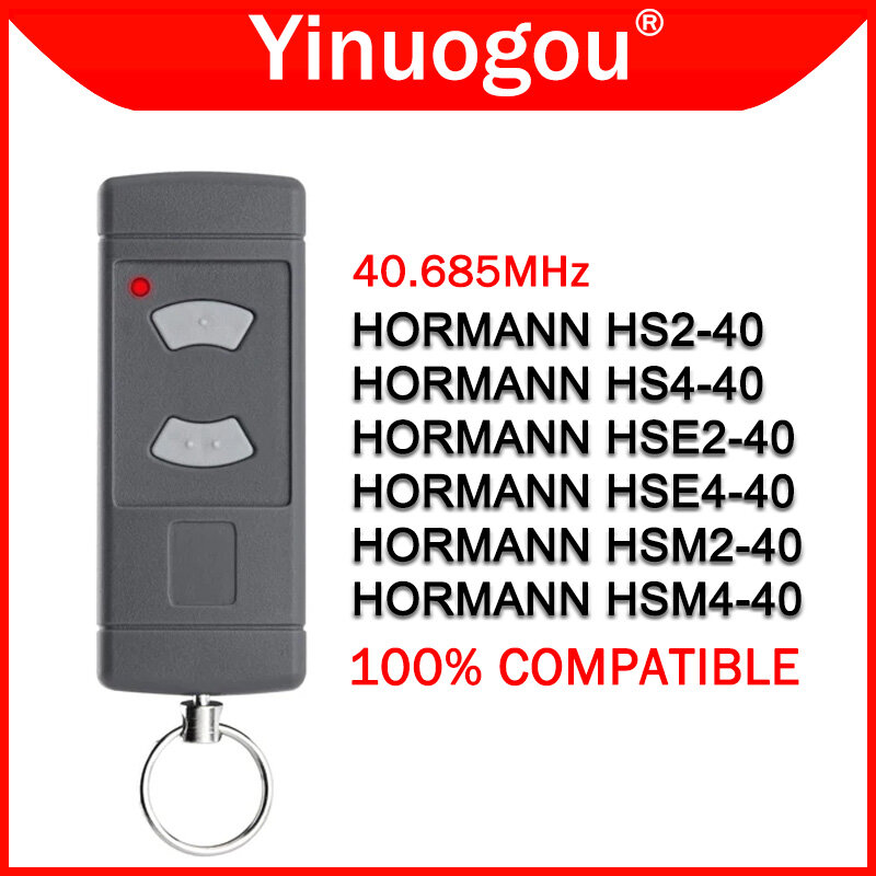 HORMANN Telecomando per porta garage 40.685MHz HORMANN HSE2 HSE4 HSM2 HSM4 HS2 HS4 Telecomando per porta garage 40 MHz