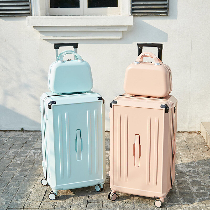 Новинка, спортивная версия, утолщенный багаж PLUENLI, вместительный чемодан на колесиках, защитный угловой чемодан из алюминиевого сплава