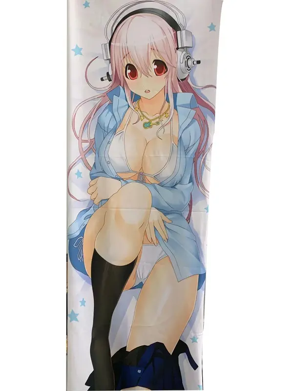 Dakimakura - SUPER SONICO THE ANIMATION - Double-sided Print Hugging Body Pillow Case Cushion Cover Gift