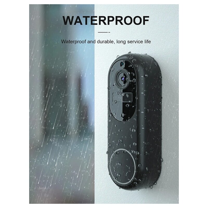 1080P Tuya inteligentny dzwonek wideo WIFI bezprzewodowy dzwonek do drzwi wodoodporny noktowizor inteligentny domowy wideodomofon